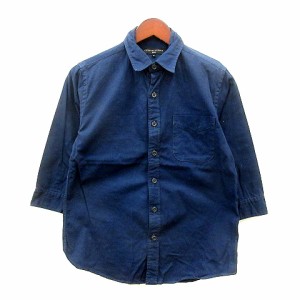 【中古】ジェネラルサプライ GENERAL SUPPLY シャツ 長袖 S 紺 ネイビー /MN ■MO メンズ