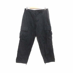 【中古】コーエン coen カーゴパンツ M 黒 ブラック /YK メンズ