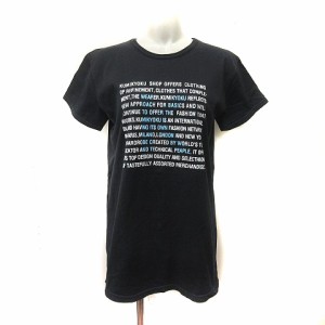 【中古】クミキョク 組曲 KUMIKYOKU Tシャツワンピース 半袖 2 黒 ブラック /YI レディース