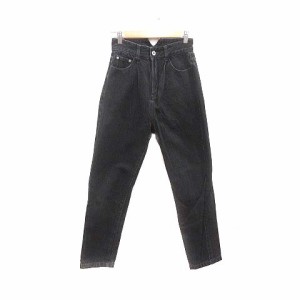 【中古】ウィルフリー willfully デニムパンツ ジーンズ M 黒 ブラック /YK レディース