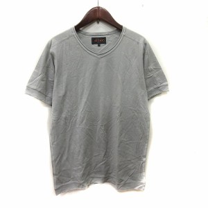 【中古】ビームス BEAMS Tシャツ カットソー Vネック 半袖 M グレー /YI メンズ