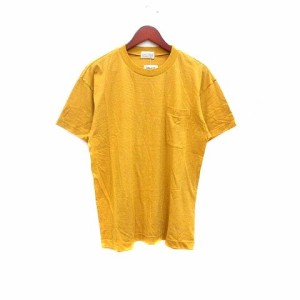 【中古】未使用品 アディダスオリジナルス adidas originals Tシャツ カットソー ボーダー 半袖 L 黄色 /YK メンズ