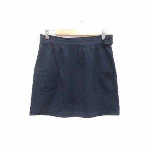 【中古】アーペーセー A.P.C. 台形スカート ミニ 36 紺 ネイビー /YK レディース