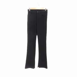 【中古】ザラ ZARA テーパードパンツ フレア S 黒 ブラック /YK レディース