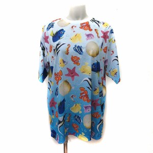 【中古】ディズニー Disney Tシャツ カットソー 半袖 ファイティングニモ L マルチカラー /YI レディース