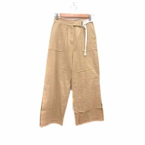 【中古】ムルーア MURUA ワイドパンツ ベルト 2 ベージュ /YK ■MO レディース