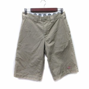 【中古】ディッキーズ Dickies ハーフパンツ ショート 28 ベージュ /YI レディース