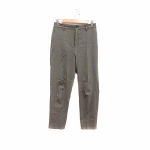 【中古】グローバルワーク GLOBAL WORK スラックスパンツ L 緑 カーキ /YK レディース