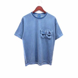 【中古】ナイキエーシージー NIKE ACG Tシャツ カットソー クルーネック 半袖 M 青 ブルー /YK メンズ