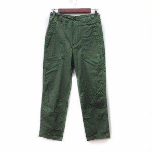 【中古】ローリーズファーム LOWRYS FARM ワークパンツ M 緑 カーキ /YI レディース