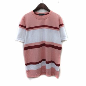 【中古】カンサイヤマモト オム KANSAI YAMAMOTO HOMME Tシャツ カットソー 半袖 ボーダー L マルチカラー /YI メンズ