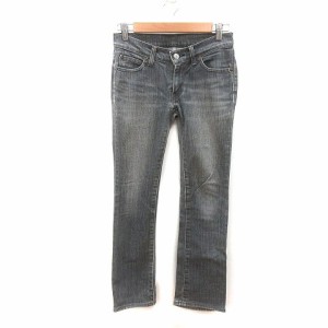 【中古】リーバイス Levi's パンツ デニム ジーンズ スキニー ウォッシュ加工 28 グレー /MS レディース