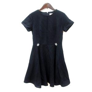 トリーバーチXS ネイビー ニットワンピース 半袖（Tory Burch  