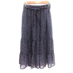 ユキトリイスカート巻きスカート☆秋冬物未使用品 花柄 スカート ユキトリイスカート巻きスカート☆秋冬物未使用品 花柄 スカート