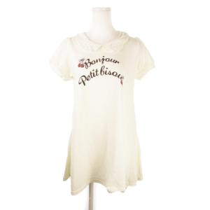 中古 アンクルージュ Ank Rouge ワンピース ミニ 半袖 襟付 スウェット プリント M ホワイト Yh8 レディースの通販はau Pay マーケット ブランド古着のベクトル 商品ロットナンバー