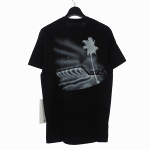 【中古】未使用品 スタンプド STAMPD Boardwalk Tシャツ 半袖 カットソー プリント ロゴ S 黒ブラック SLA-M1857TE 