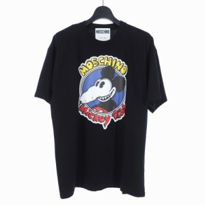 【中古】未使用品 モスキーノ MOSCHINO 20SS ネズミプリント Tシャツ カットソー 半袖 XXS