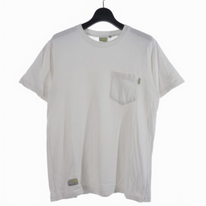 【中古】カーハート carhartt フラグメントデザイン fragment design  胸ポケット Tシャツ 半袖 カットソー M 白