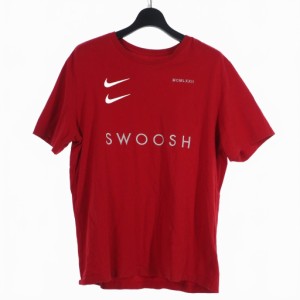 【中古】ナイキ NIKE 刺? ロゴ Tシャツ 半袖 カットソー 2XL 赤 レッド DH0030-657 メンズ