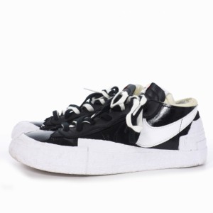 【中古】ナイキ NIKE × サカイ sacai ブレーザー ロー  ブラック パテント レザー US10 28.5cm DM6443 001 