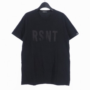 【中古】リゾネイト グッドイナフ RESONATE GOODENOUGH Tシャツ プリントロゴ 半袖 丸首 M 黒 ブラック 