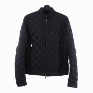 【中古】モンクレール MONCLER BREITMAN GIUBBOTTO ブライトマン ダウンジャケット シングル ライダース 3 黒