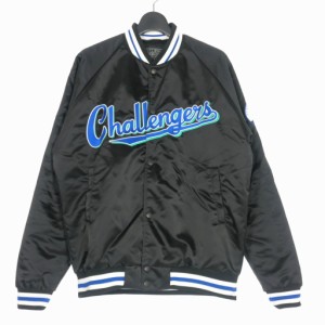 【中古】チャレンジャー CHALLENGER 23SS VARSITY JACKET ヴァ—シティ ジャケット スタジャン ナイロン ロゴ L