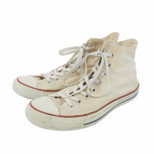 【中古】コンバース CONVERSE オールスター ハイカットスニーカー US9.5 28cm 白 ホワイト メンズ