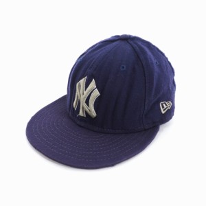 【中古】ニューエラ NEW ERA 90S ニューヨーク ヤンキース キャップ 帽子 7 1/4 ネイビー メンズ