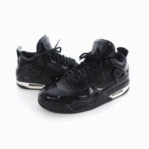 【中古】ナイキ NIKE Air Jordan 4 Retro 11LAB4 Black エアジョーダン4 レトロ スニーカー US10 28?p 719864 010