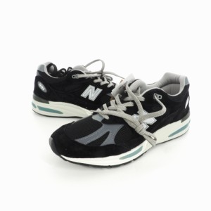 【中古】ニューバランス NEW BALANCE イギリス製 UK製 991 V2 スニーカー US9.5 27.5?p 黒 ブラック U991BK2 メンズ