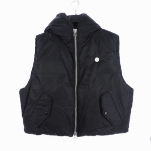 【中古】未使用品 オーエーエムシー OAMC 23AW RE:WORK VEST MA-1 再構築 フード ベスト ブルゾン U 黒 ブラック