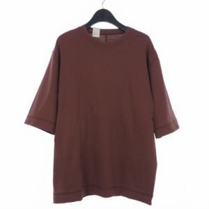 【中古】ミスターハリウッド N.HOOLYWOOD クルーネック Tシャツ カットソー 半袖 無地 38 茶 ブラウン 22 RCH-092