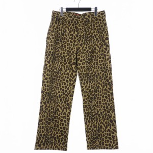 【中古】シュプリーム SUPREME × トイマシーン Toy Machine Work Pant Leopard レオパード柄 ワークパンツ W32