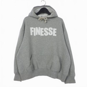 【中古】フィネス FINESSE グッドイナフ GOODENOUGH アーカイブ パーカー フーディー スウェット M グレー