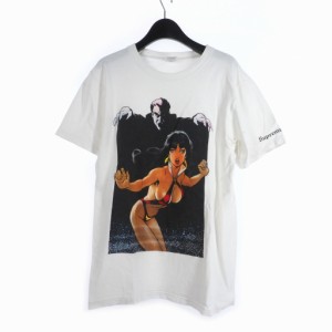 【中古】シュプリーム SUPREME 17SS Vampirella Tee ヴァンピレラ Tシャツ フロントロゴ プリント M ホワイト