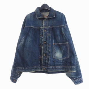 【中古】セントマイケル SAINT MICHAEL × BerBerJin 24SS DENIM JACKET/FIRST デニムジャケット ブルゾン M ブルー