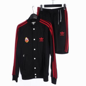 【中古】アディダス adidas 84LAB マークマクナイリー セットアップ トラックジャケット パンツ ショーツ S 黒