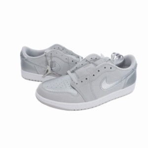 【中古】ナイキ NIKE Air Jordan 1 Retro Low OG エアジョーダン1 レトロ ロー スニーカー 29?p US11 シルバー グレー