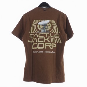 【中古】ナイキ NIKE トラヴィススコット Travis Scott カクタスジャック CACTUSJACK Tシャツ 半袖 XS ブラウン 