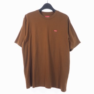 【中古】シュプリーム SUPREME スモール ボックス ロゴ Tシャツ カットソー 半袖  ワンポイント S ブラウン