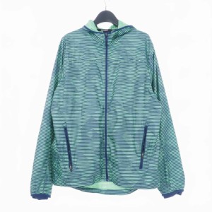 【中古】ナイキ NIKE ウィンドランナー フルジップ ジャケット ブルゾン L 緑 グリーン  メンズ