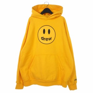 【中古】ドリューハウス drew house MASCOT HOODIE スマイリー フェイス スウェット パーカー フーディー M イエロー