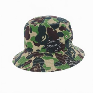 【中古】未使用品 アベイシングエイプ A BATHING APE セントマイケル 24SS バケットハット バケハ 帽子 カモフラ F 