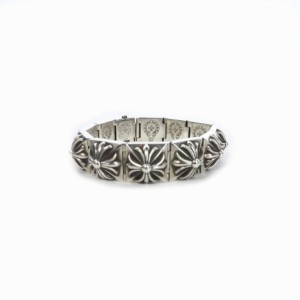 【中古】クロムハーツ CHROME HEARTS PYRAMID HINGED 12 LINK ピラミッド プラスブレス ブレスレット バングル