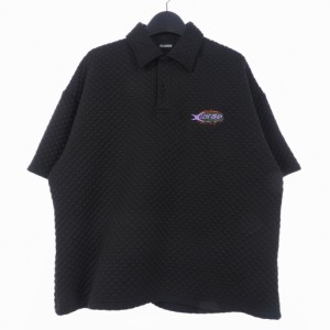 【中古】エクストララージ X-LARGE BARBED WIRE POLO SHIRT ポロシャツ 半袖 ワンポイントロゴ 刺? M ブラック 