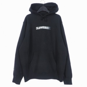 【中古】シュプリーム SUPREME 23SS Motion Logo Hooded Sweatshirt モーションロゴ フーディー パーカーL ブラック