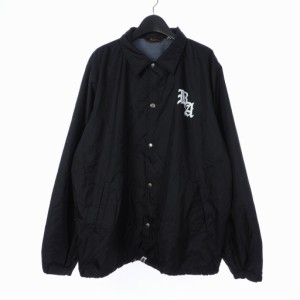 【中古】アベイシングエイプ A BATHING APE 90S 黒タグ アーカイブ コーチジャケット ロゴ クロス ブルゾン L