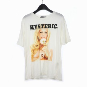 【中古】ヒステリックグラマー HYSTERIC GLAMOUR プレイボーイ PLAYBOY ガール プリント Tシャツ 半袖 XS 白