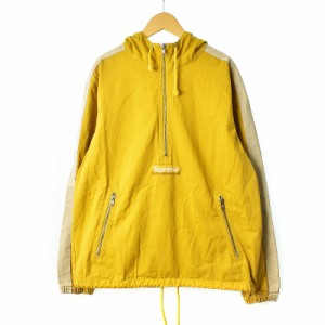 【中古】シュプリーム SUPREME 16SS Twill Anorak Jacket ツイルアノラックジャケット パーカー フーディー イエロー